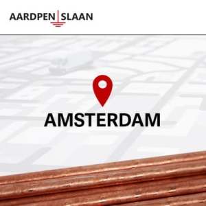 Aardpen slaan Amsterdam